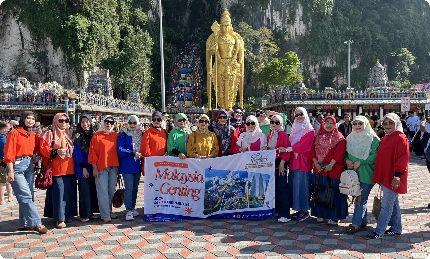 Rombongan Malaysia Genting di Batu Caves